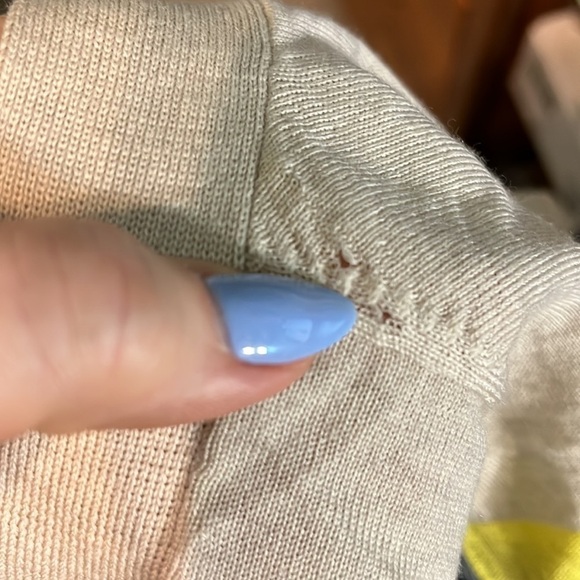 Theory Gwyneth Cardigan New Sovereign Short Sleeves Wool Striped Size Large - Picture 10 of 10